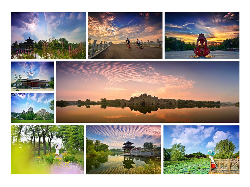 《莲花湖美景赛仙境》，莲花湖湿地公园风景如画，美不胜收，走进莲花湖，人在画中游，.jpg