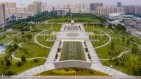 汶上文苑广场航拍照片